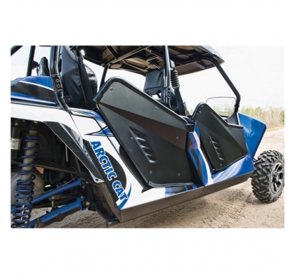 Rear Aluminum Doors Kit - Matte Blk