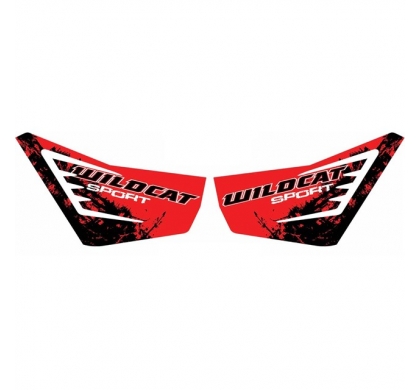 Wildcat Sport XT Door Cat Wraps - Vibrant Red