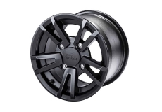 Turbo 10 Aluminum Wheel Matte Black 12X6.0 - Front