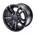 Turbo 10 Aluminum Wheel Matte Black 12X6.0 - Front