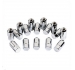 METRIC LUG NUTS FOR ALUMINUM RIMS, SET OF 16 NUTS