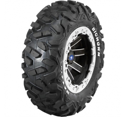 REBLR 14 Flat Black Beadlock Wheel W/ Maxxis Bighorn Tires