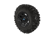 Pro Armor Crawler XG Tire With Shackle Wheel- Matte Black