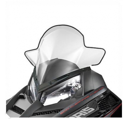 Snowmobile Mid Windshield - Smoke