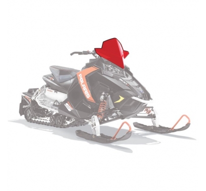 AXYS® Snowmobile Mid Windshield - Red