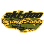 Наклейка Ski-Doo Snowcross Grunge