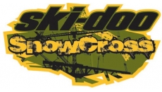 Наклейка Ski-Doo Snowcross Grunge
