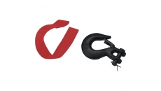 Hook With Safety Latch & Strap Kit - Black