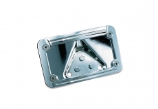 L.E.D. Lighted Curved Laydown License Plate Mount