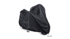 Indoor/Outdoor Black Motorcycle Cover