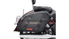 H-D Detachables Saddlebags – Brass Trim