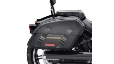 H-D Detachables Saddlebags – Brass Trim