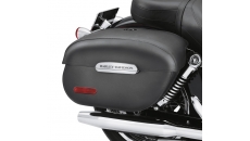 Rigid Locking Leather Saddlebags