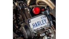 Script Chrome Motorcycle License Frame
