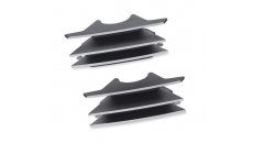 Finned Spark Plug Covers - Black