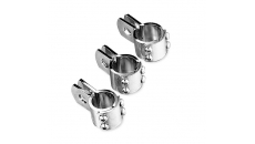 Footpeg Three-Piece Chrome Clamp