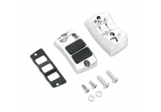 Chrome Auxiliary Accessory Switch Housing Kit