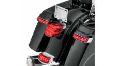 Electra Glo LED Saddlebag Run/Brake/Turn Lamp - Chrome Housing/Red Lens