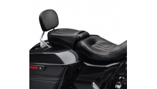 Low-Profile Passenger Pillion – Black Diamond w/Toast Stitching