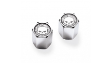 Skull Chrome-Plated ABS Valve Stem Caps