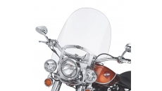 King-Size Nostalgic H-D Detachables Windshield for FL Softail Models - 21 in. Clear